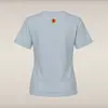 Kadın T-shirt Buz Çiçeği Mavisi -DUCKER