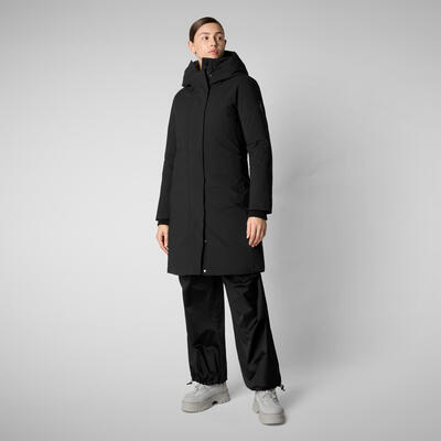 Kadın Kapüşonlu Parka Siyah - Sienna