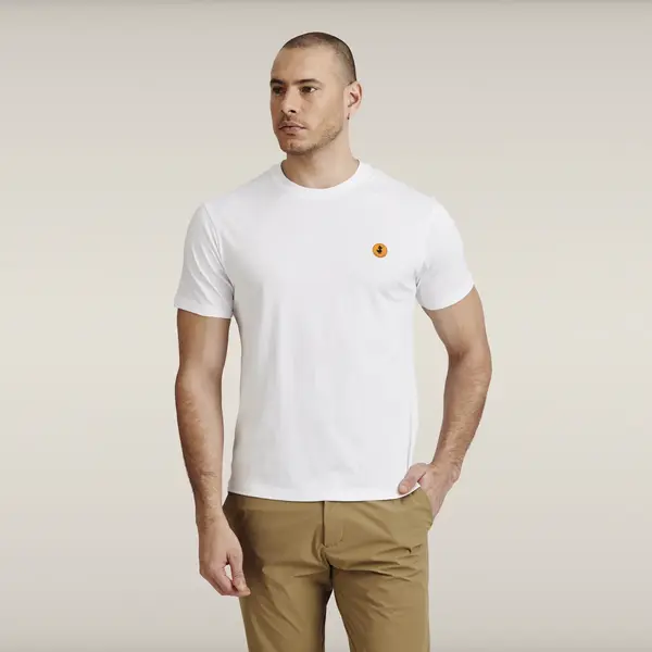Erkek T-Shirt Beyaz-Cam