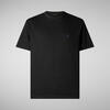 Erkek T-shirt Siyah - Bram