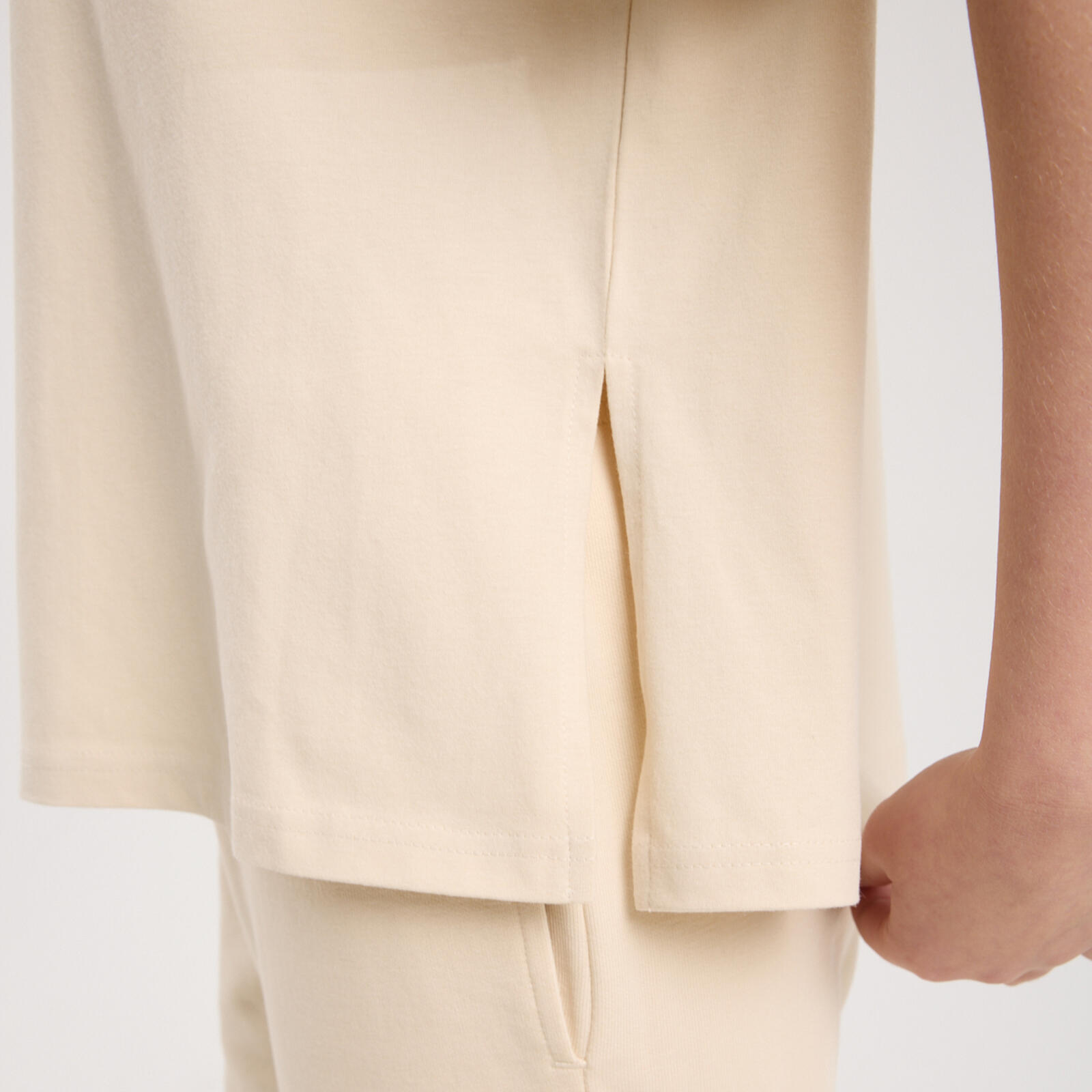 Kadın Kum Beji Oversized T-shirt