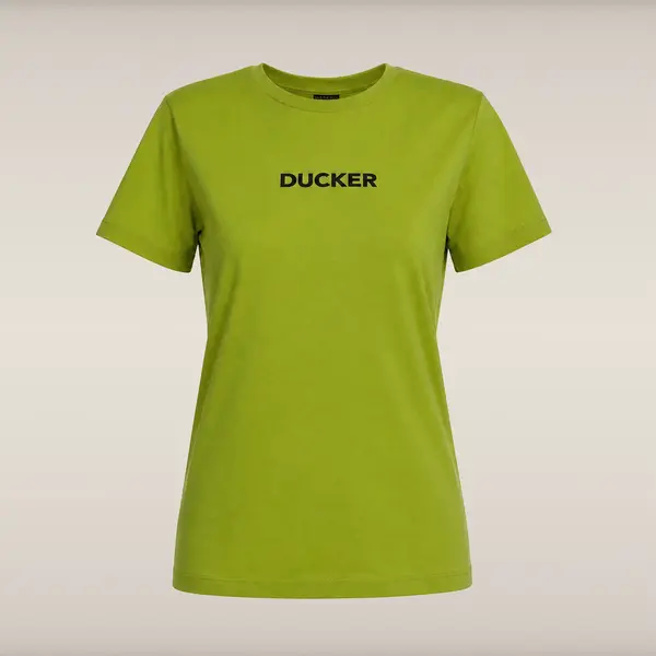 Kadın T-shirt Limon Yeşili -DUCKER