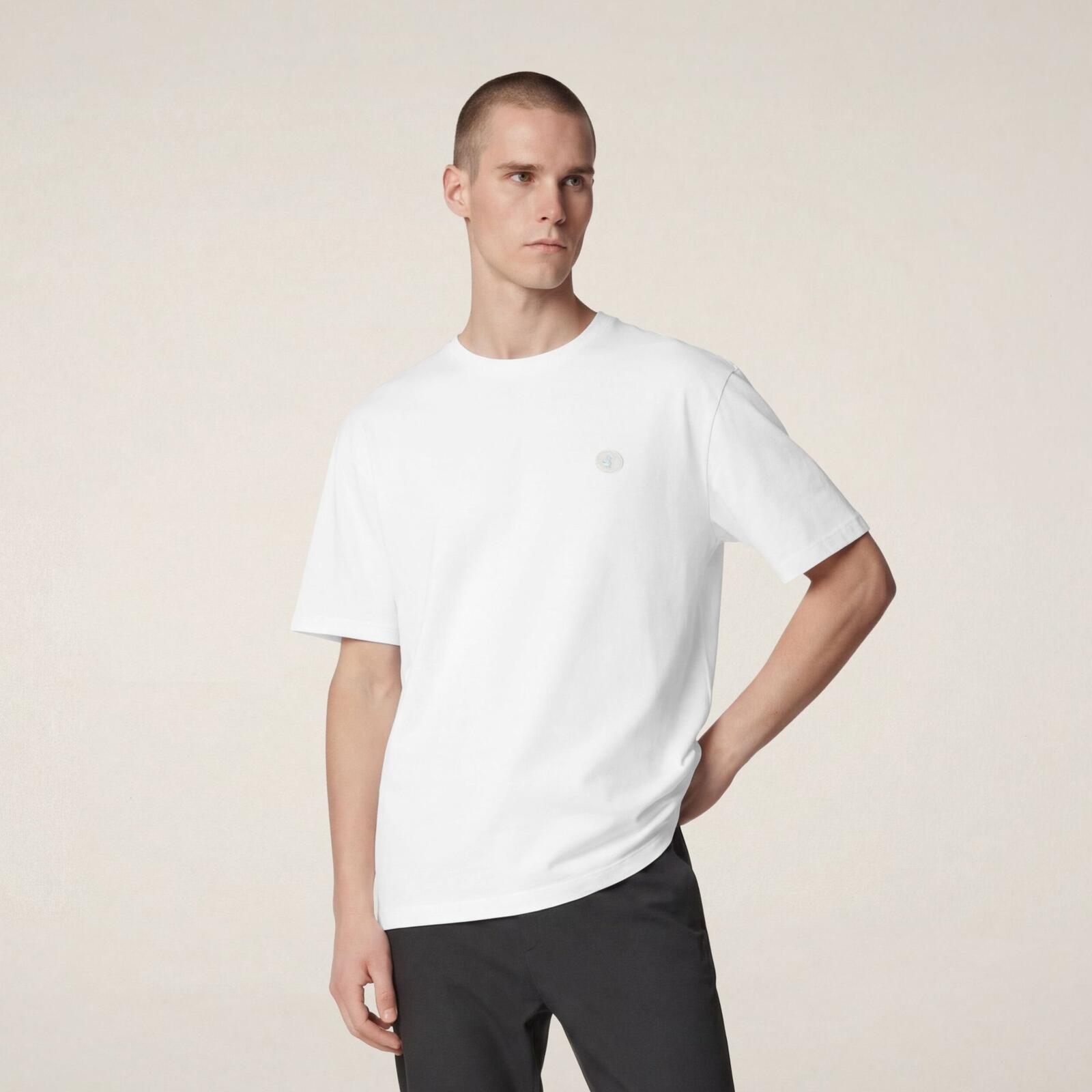 Erkek T-shirt Beyaz - Adelmar