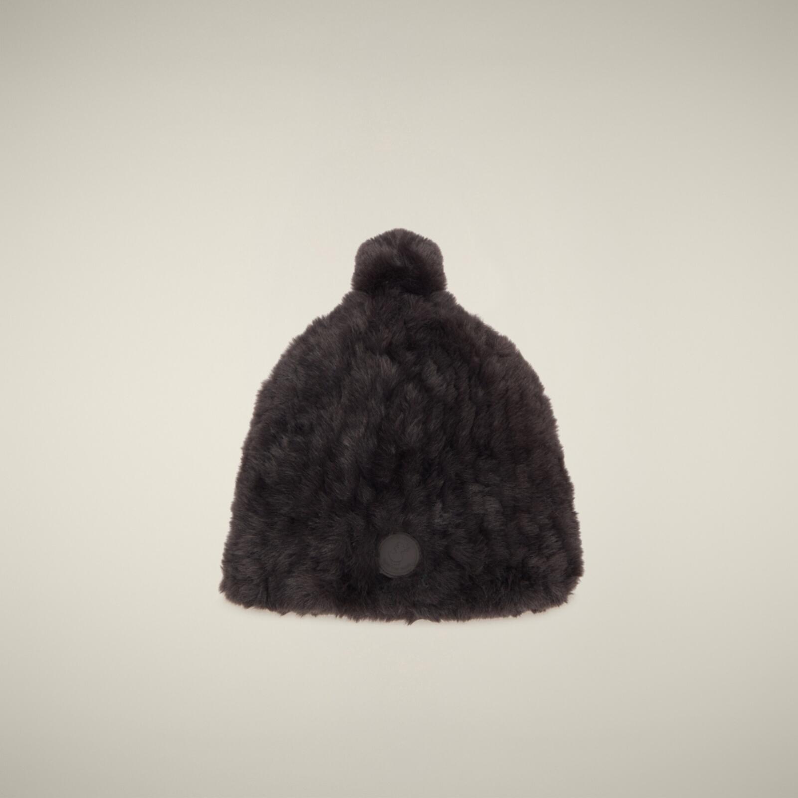 Unisex Örgü Bere Koyu Kahverengi - Kini