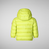 Unisex Çocuk Şişme Mont Fosforlu Yeşil - Wally
