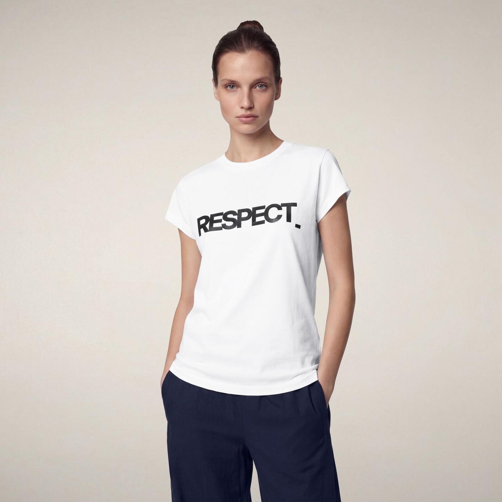 Kadın T-shirt Beyaz - Fiora