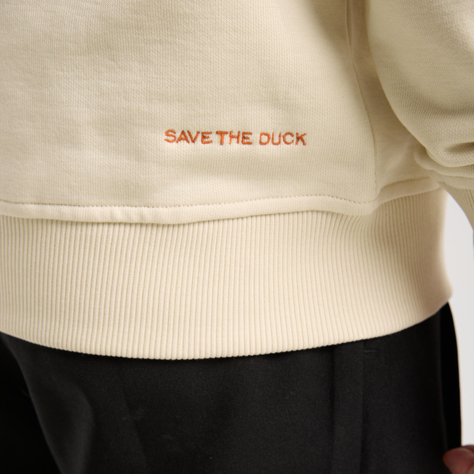 Erkek Kum Beji Kapüşonlu Sweatshirt