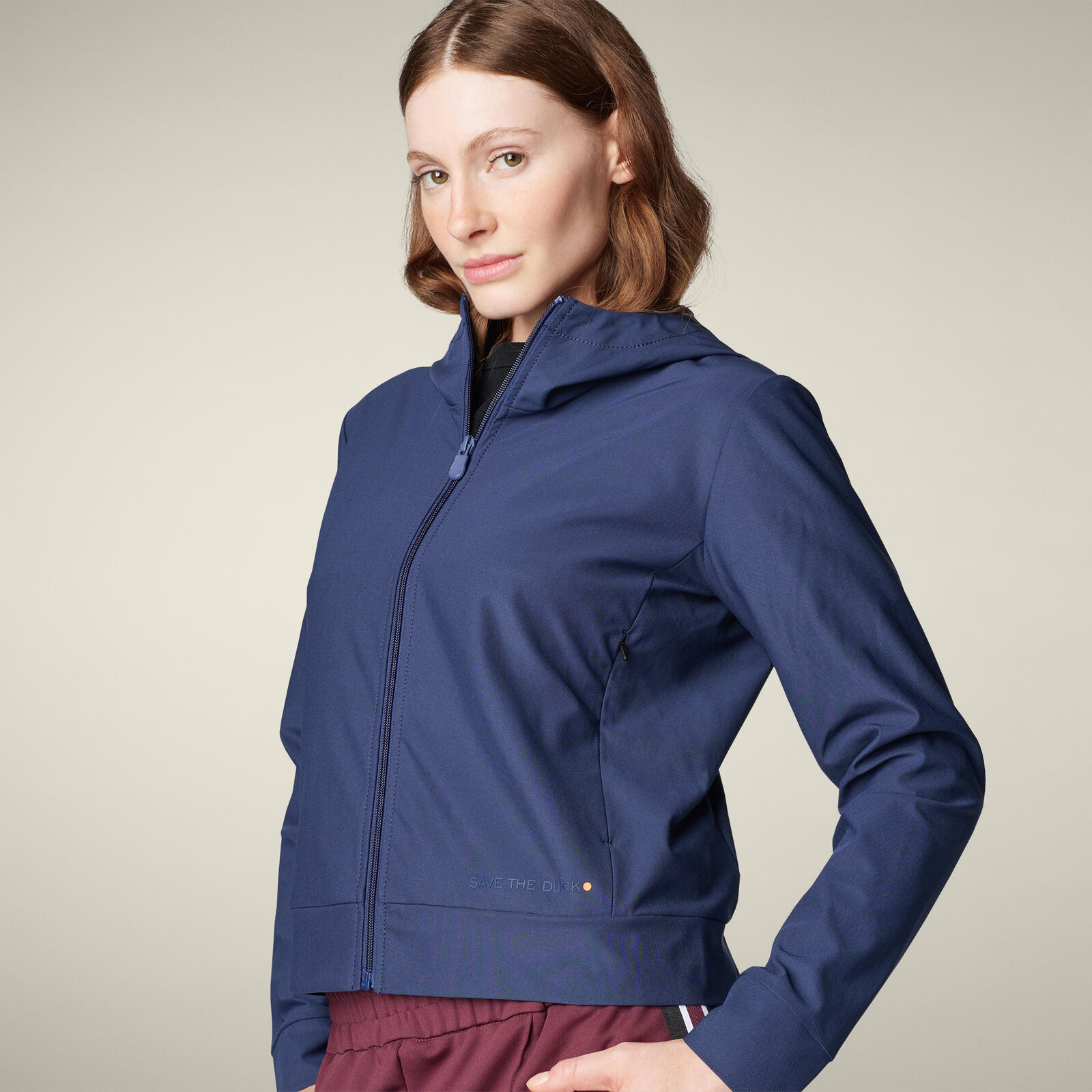 Kadın Kapüşonlu Sweatshirt Lacivert - Pear