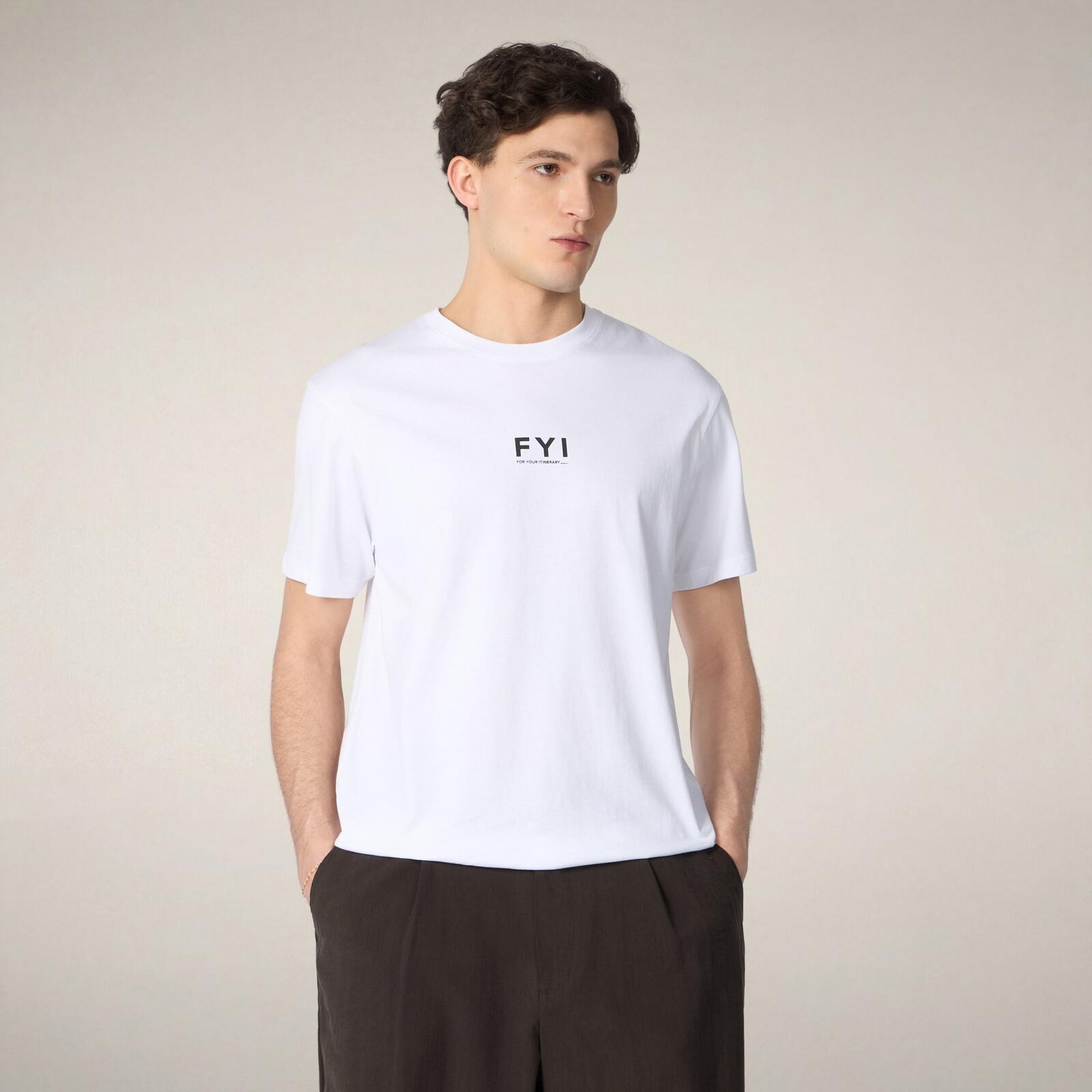 Erkek T-Shirt Beyaz-Cain