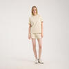 Kadın Kum Beji Basic T-shirt