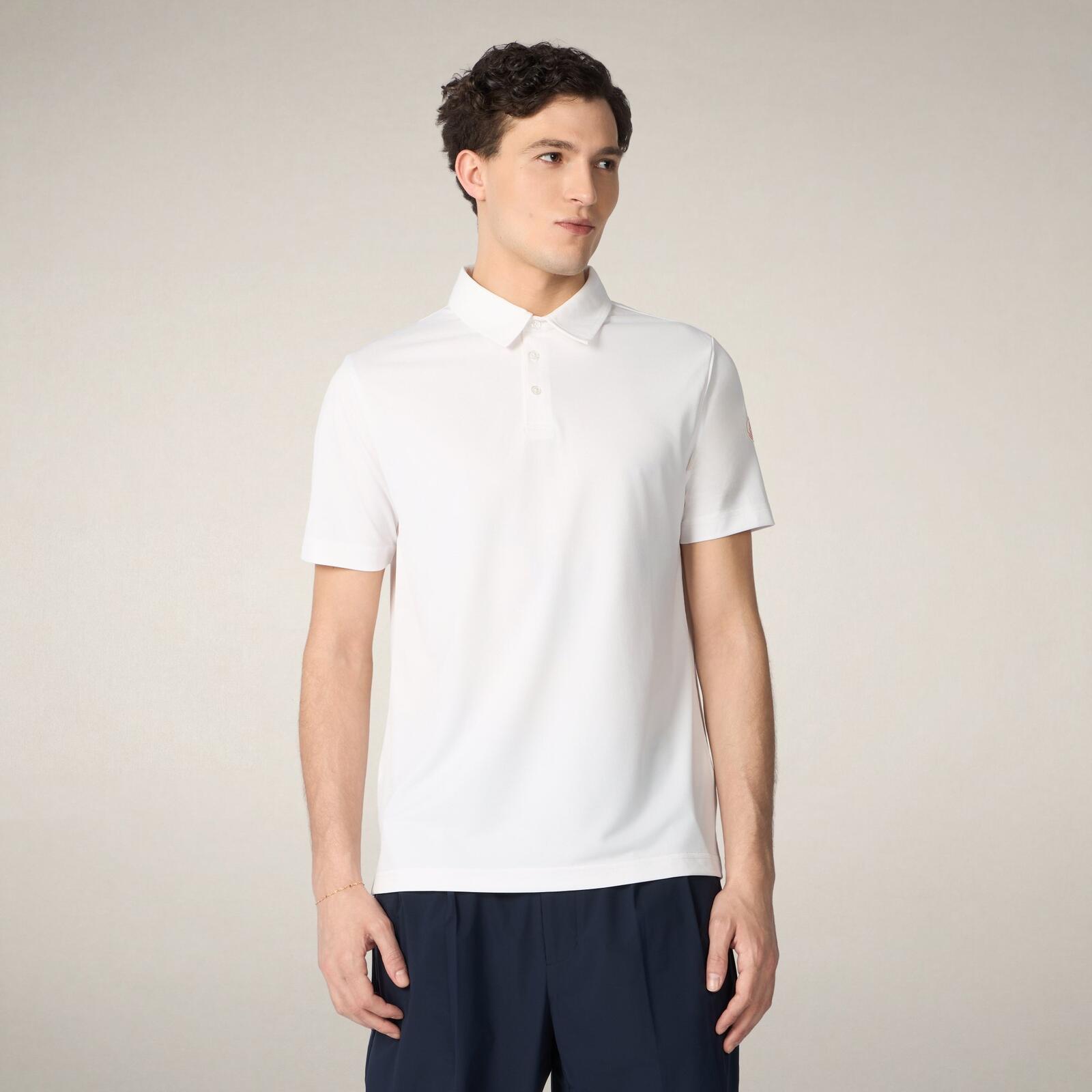 Erkek Polo Kırık Beyaz-Clay