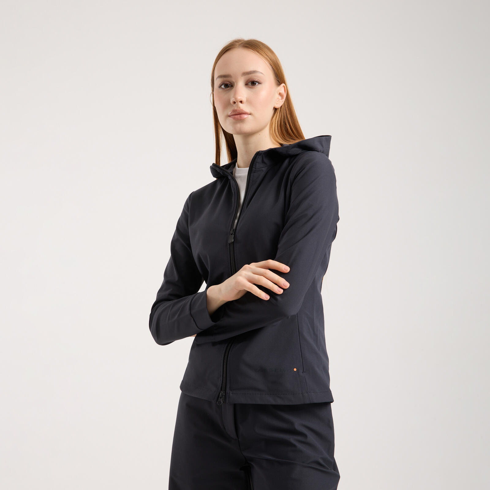 Kadın Kapüşonlu Sweatshirt Siyah - Pear