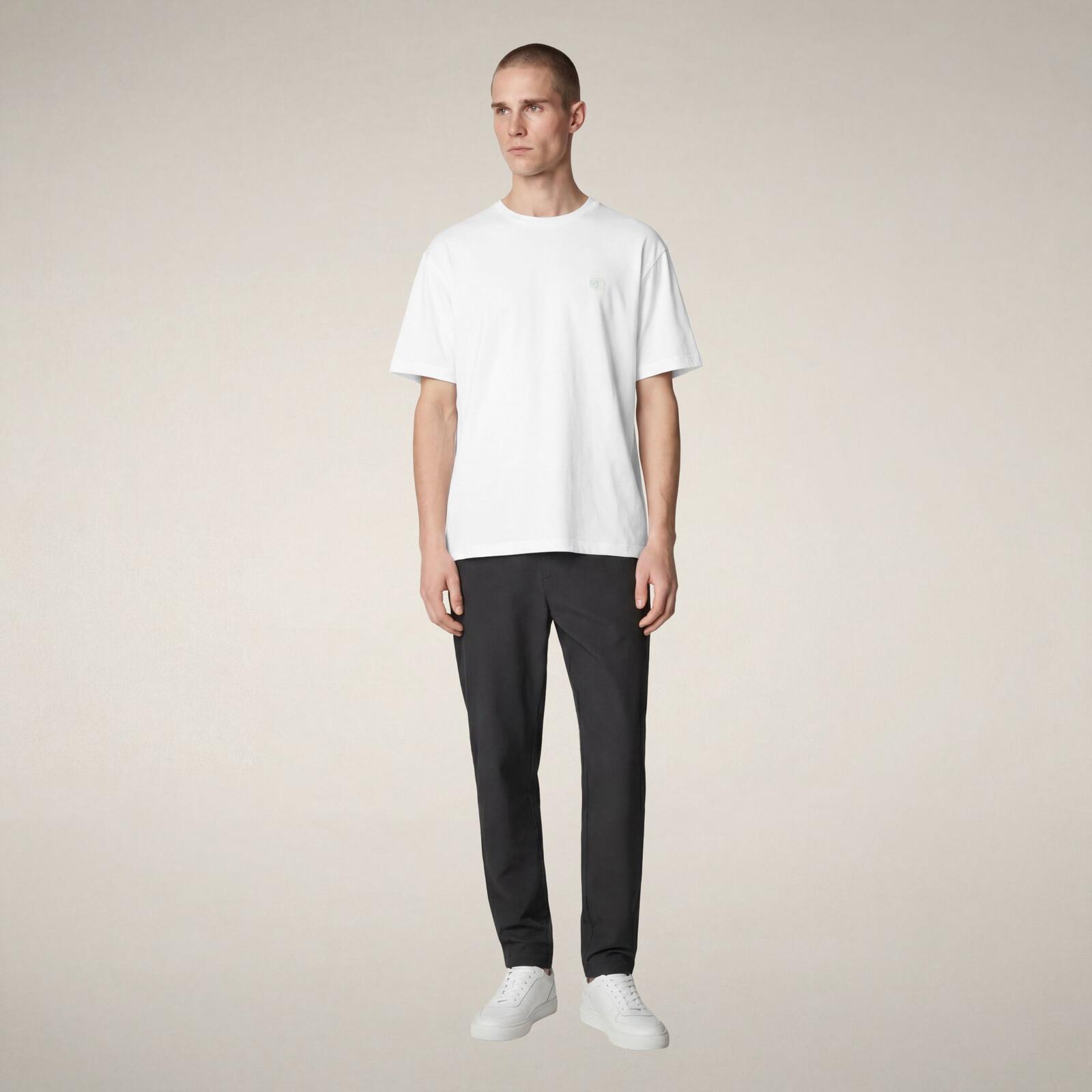 Erkek T-shirt Beyaz - Adelmar