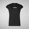 Kadın T-shirt Siyah - Micah