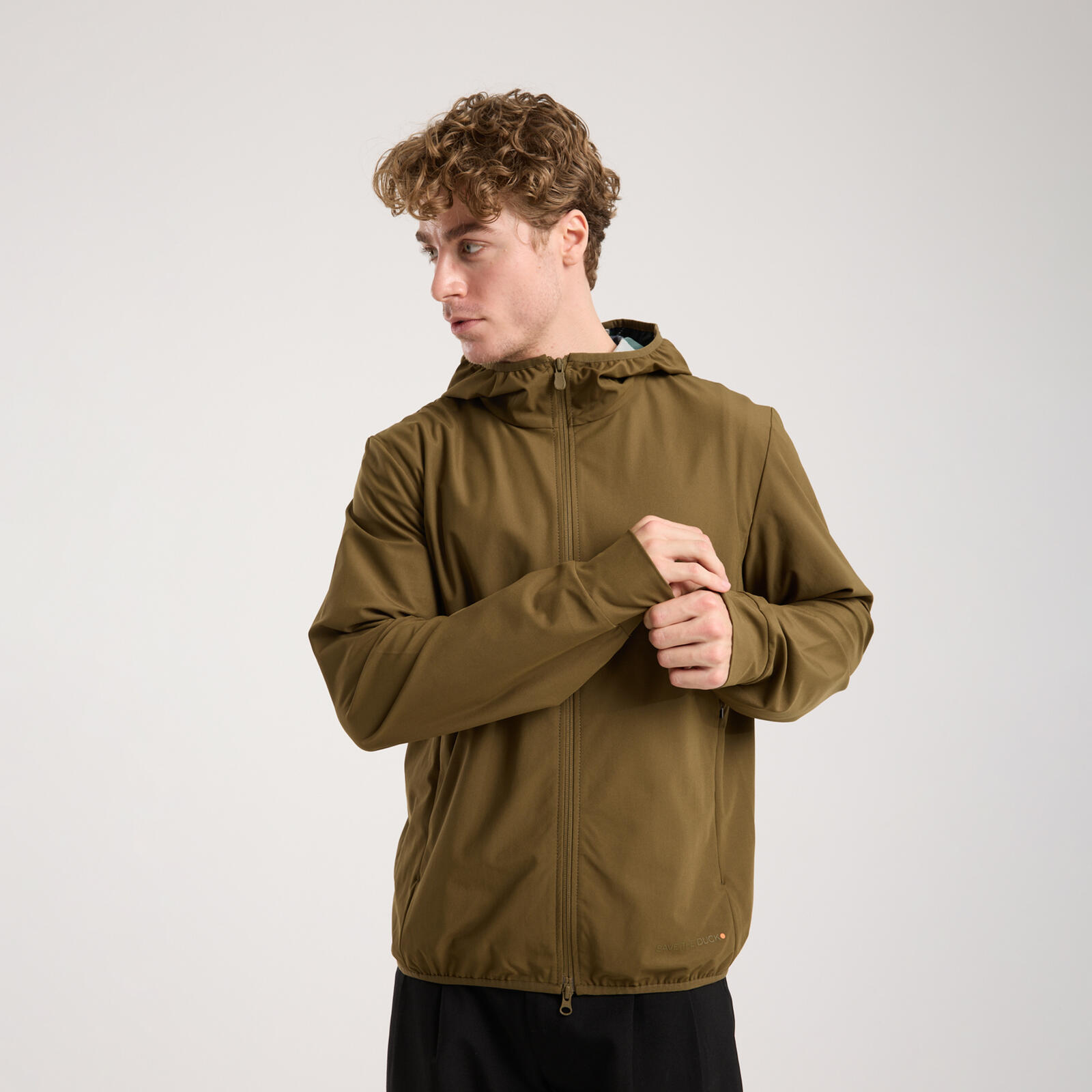 Erkek Fermuarlı Sweatshirt Yeşil - Delos