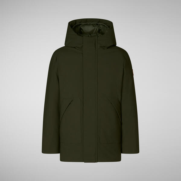 Çocuk Kapüşonlu Parka Yeşil - Albi