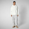 Unisex Kapüşonlu Sweatshirt Beyaz - Itea