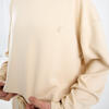 Kadın Kum Beji Kısa Kapüşonlu Sweatshirt