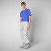 Erkek T-shirt Mavi - Bram
