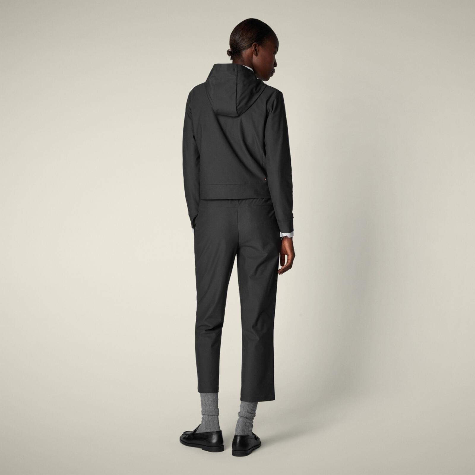 Kadın Kapüşonlu Sweatshirt Siyah - Pear