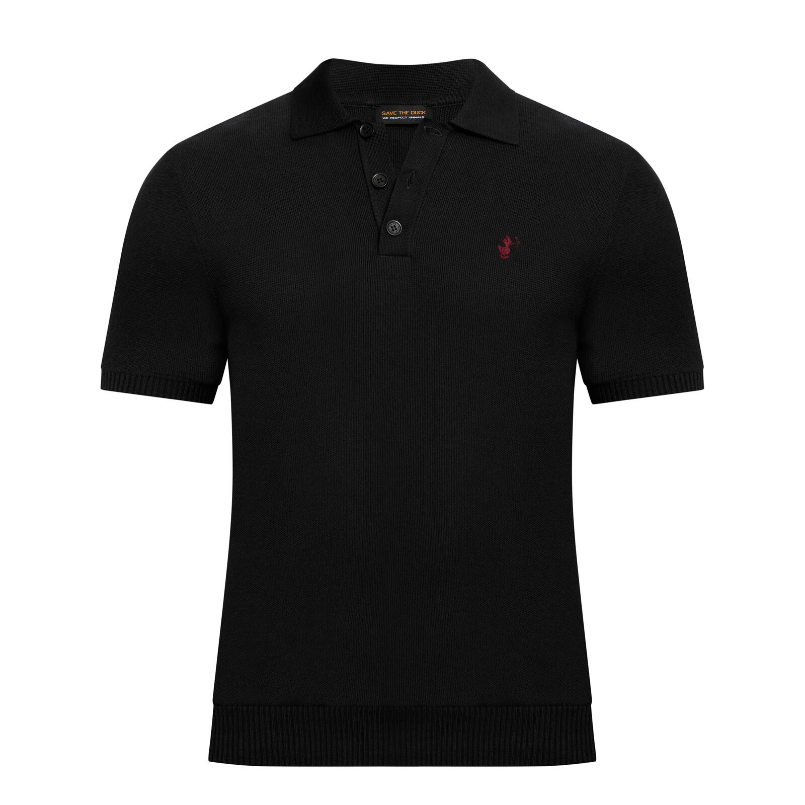 Erkek Siyah Polo Yaka Kazak